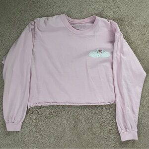 Taylor Swift Lover swans long-sleeved crop top